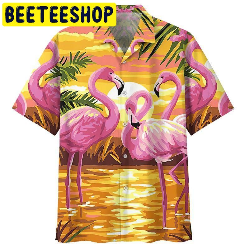 Flamingo Hawaiian Shirt Hawaiian Shirten Hawaiian 1159