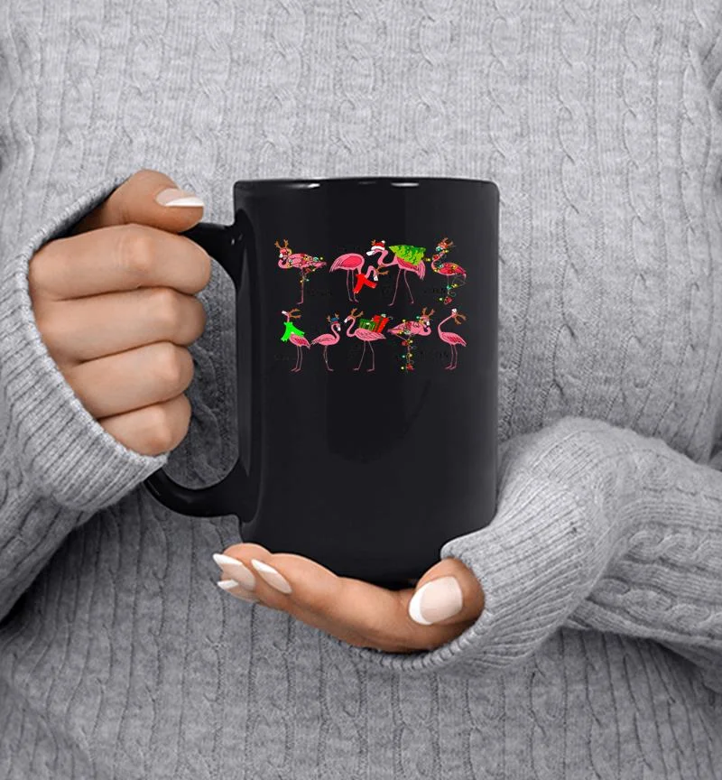 Flamingo Merry Christmas Mug