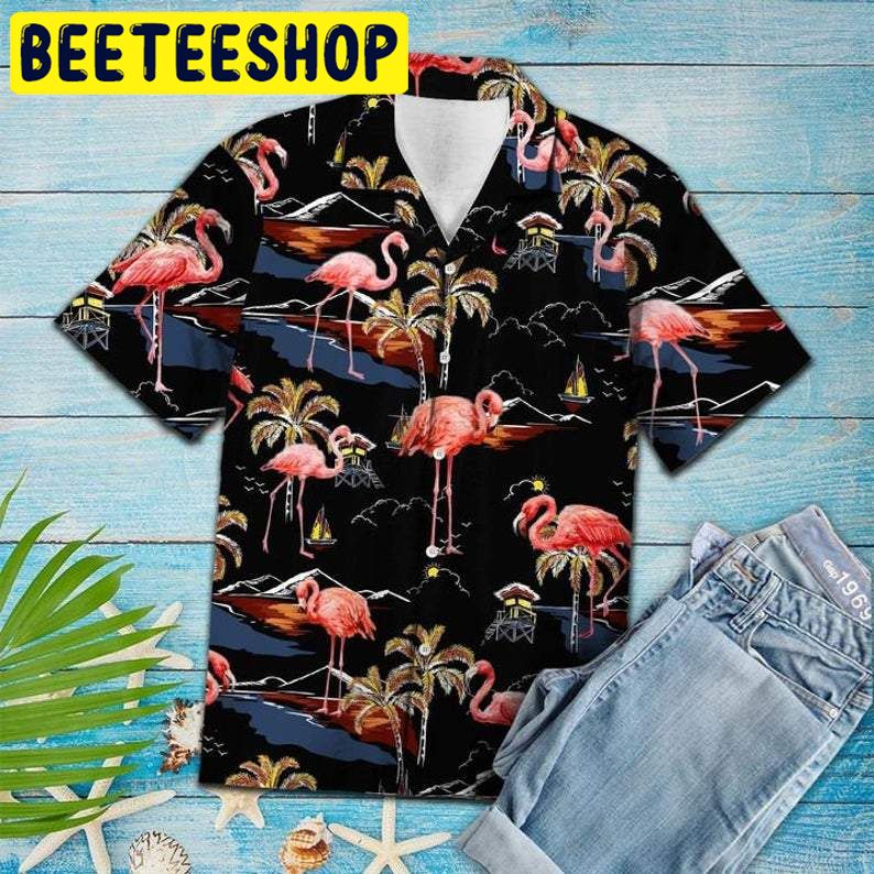 Flamingo PalmHawaiian Shirt Hawaiian Shirten Hawaiian