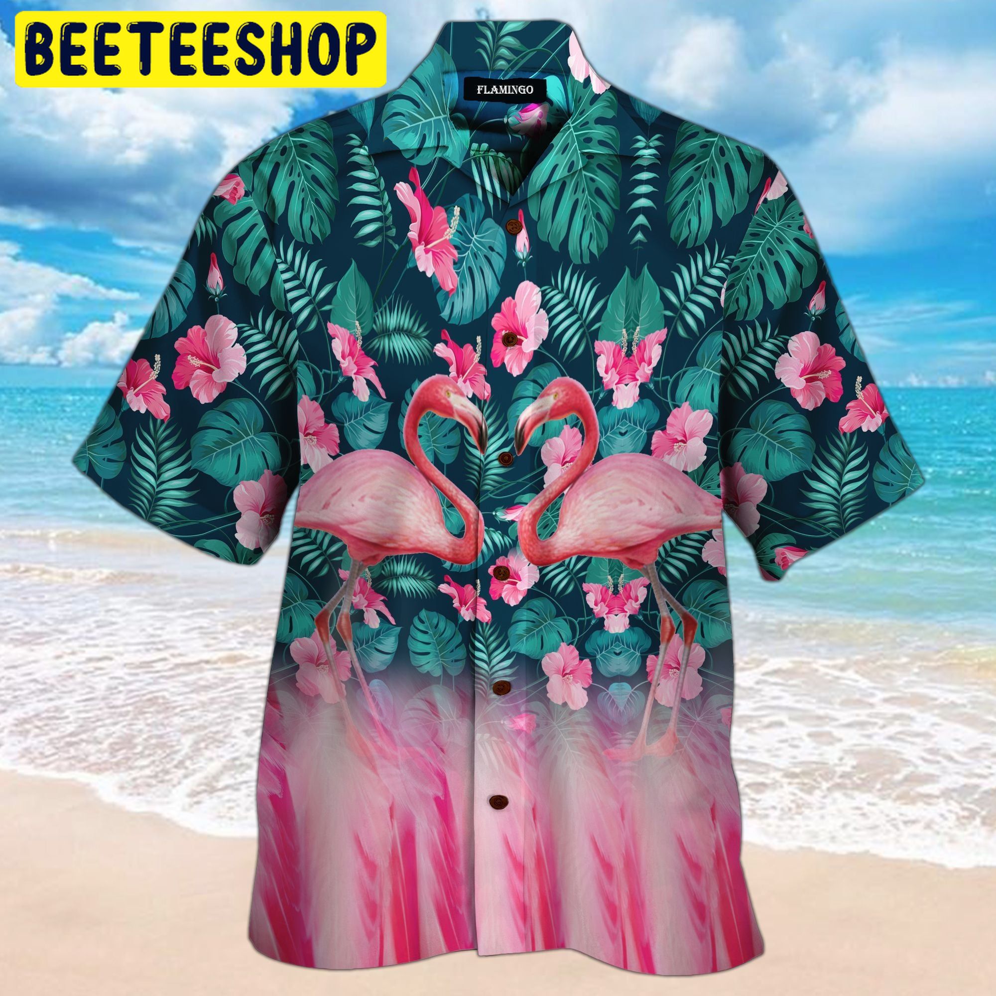 Flamingo Tropical 3D All Over Printed Trending Hawaiian Shirt