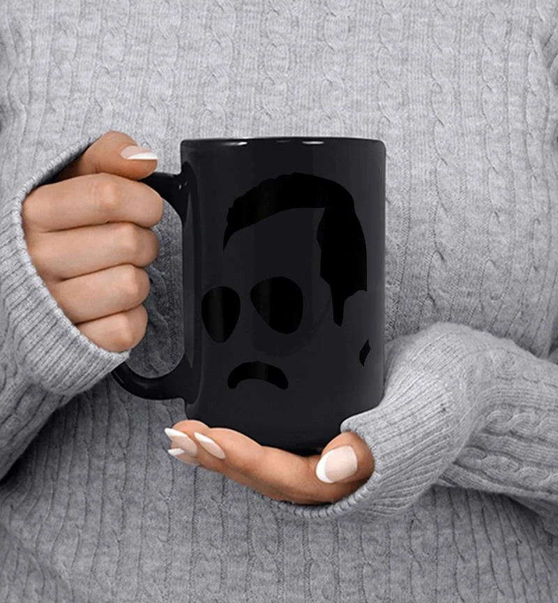 Freddie Mercury Official Monochrome Block Face Mug