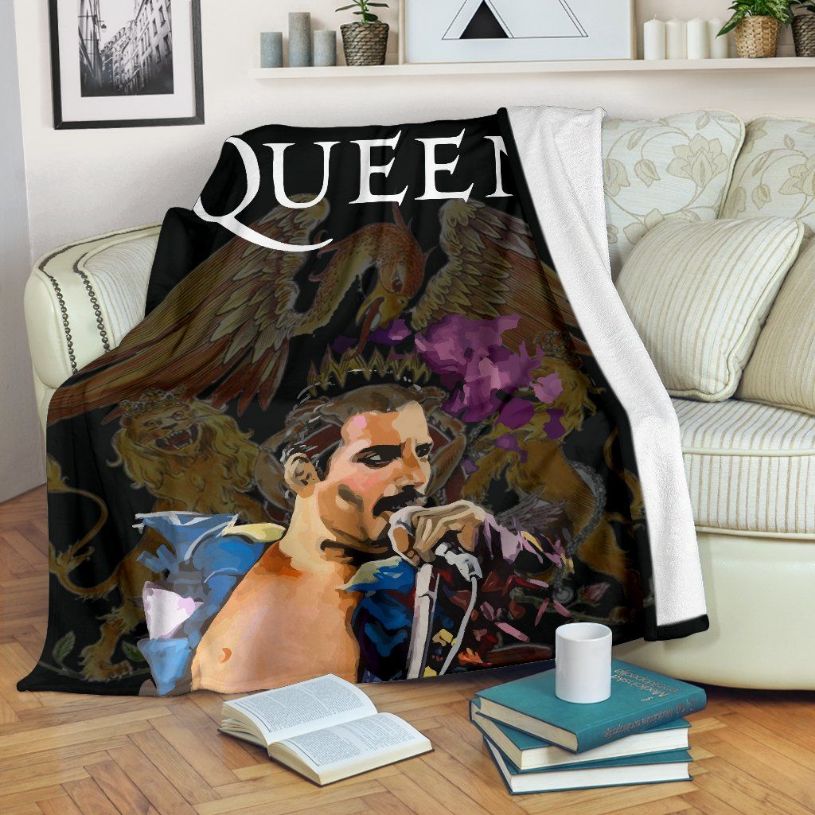 Freddie Mercury Singer Queen Fleece Blanket Throw Blanket