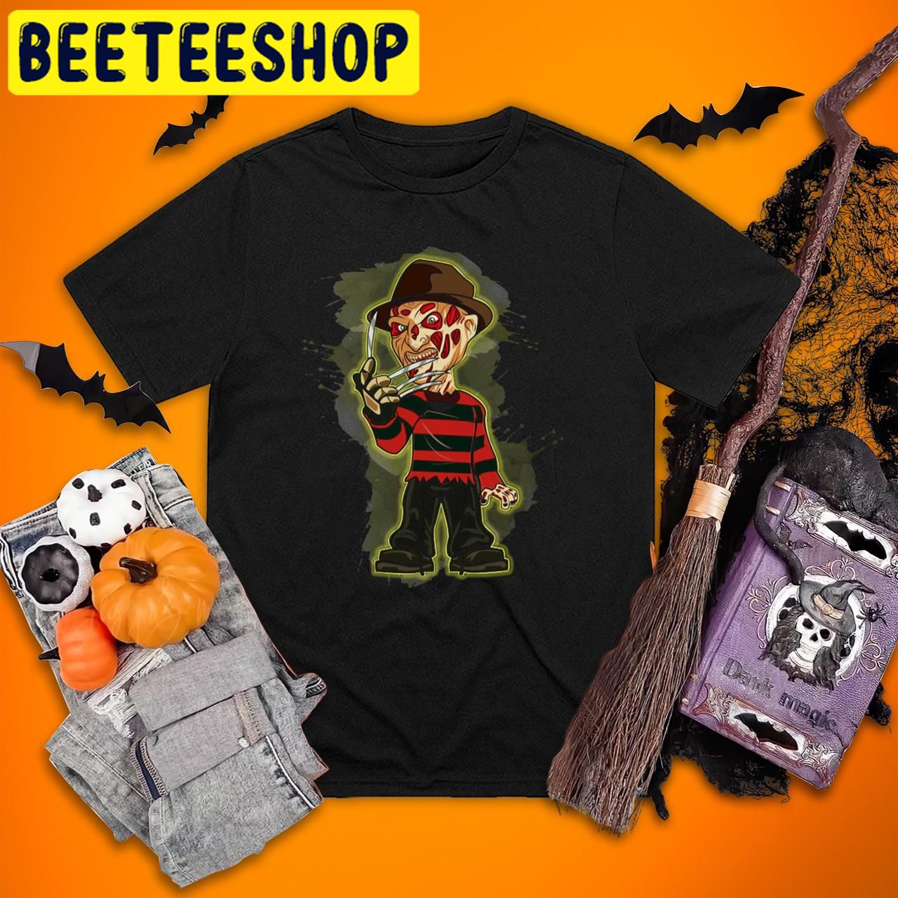 Freddy KruegerCartoon Horror Movie Halloween Trending Unisex T-Shirt