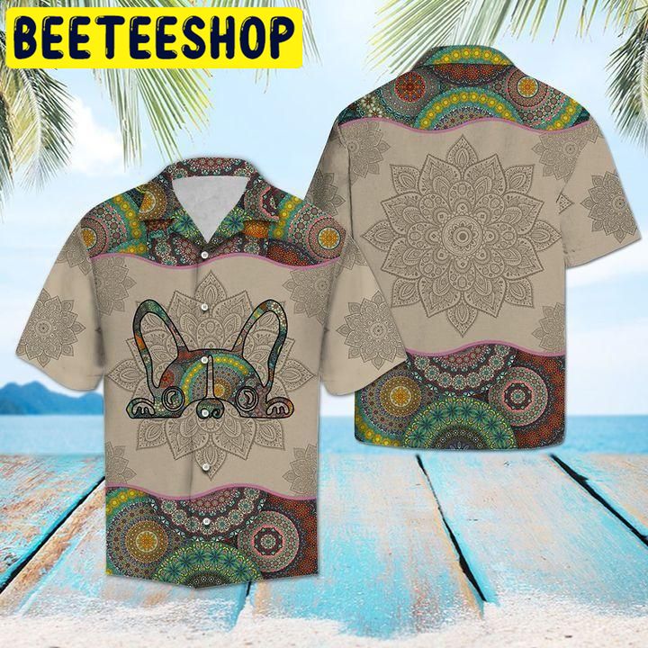 French Bulldog Mandala Hawaiian Shirt