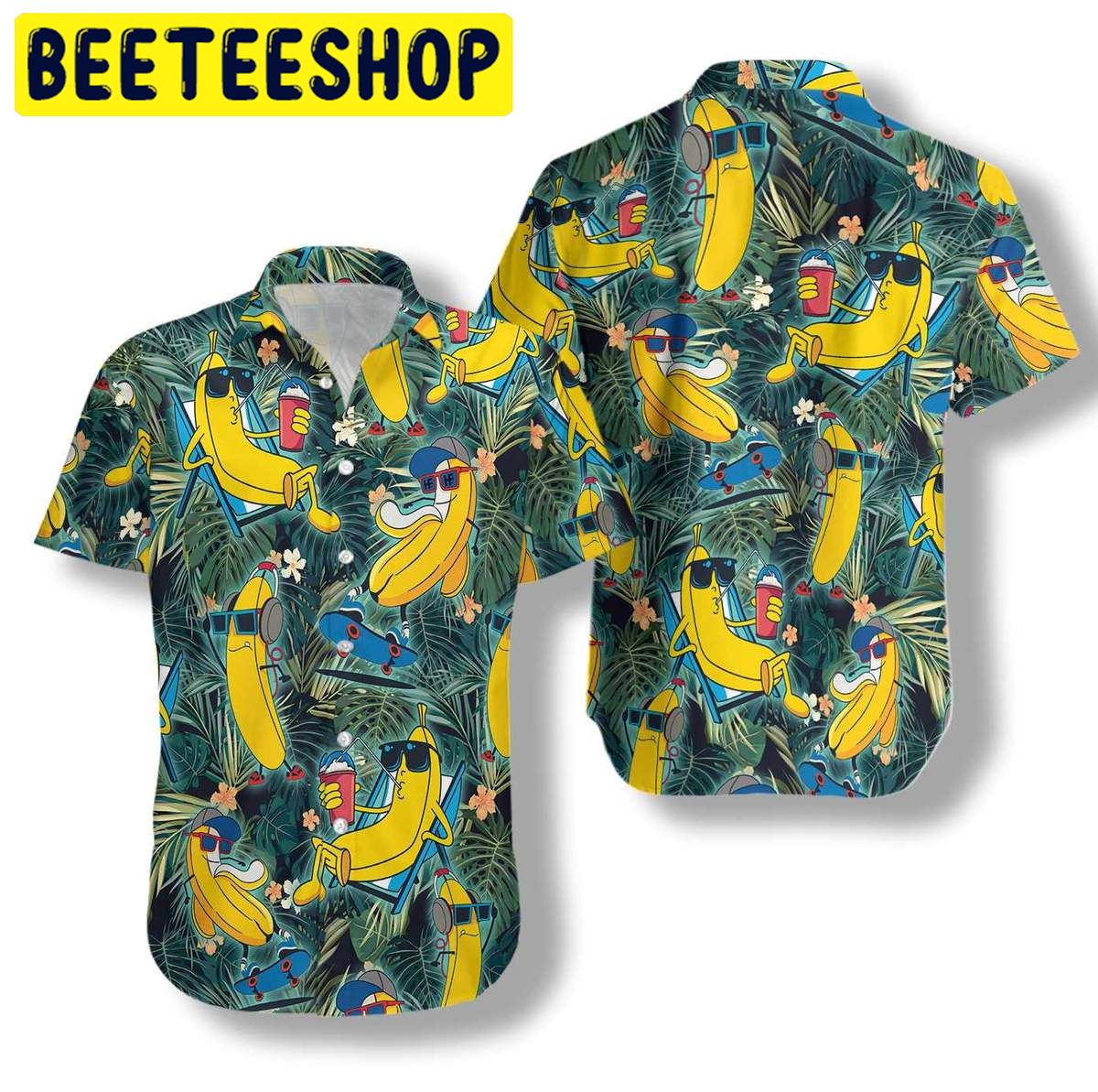 Funny Chill Tropical Banana Hawaiian Shirt 2359