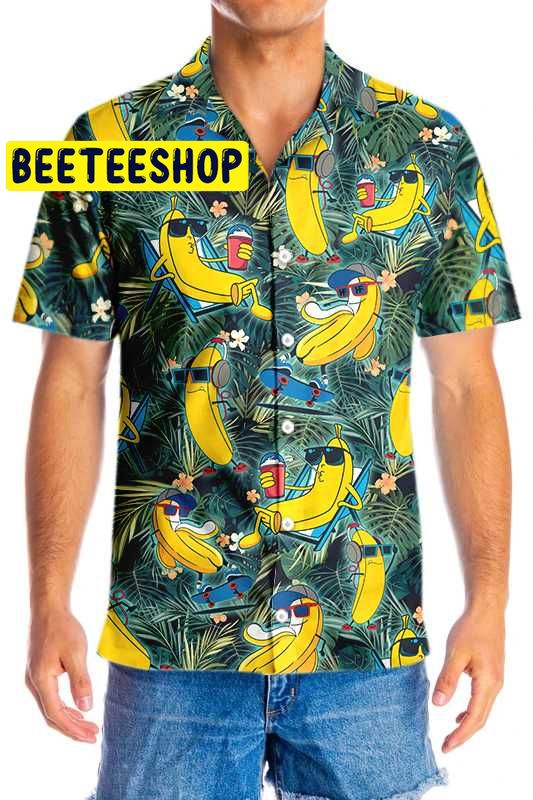 Funny Chill Tropical Banana Hawaiian Shirt - Beeteeshop