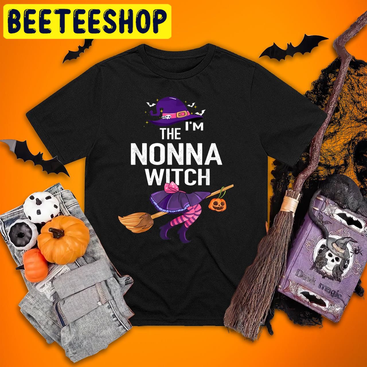 Funny Grandma I’m The Nonna Witch Halloween Trending Unisex T-Shirt