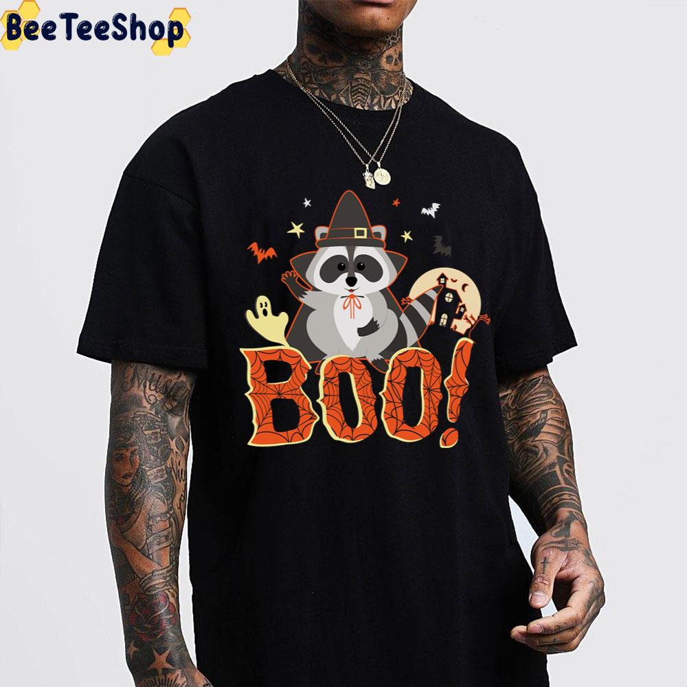 Funny Happy Halloween Raccoon Boo! Trending Unisex T-Shirt