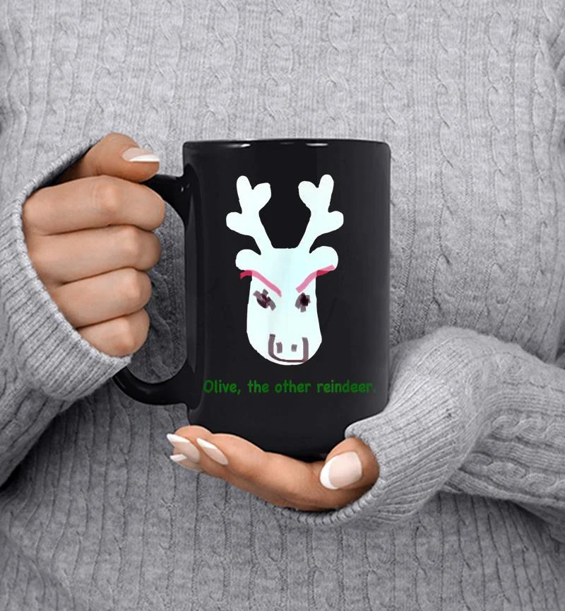 Funny, Not Ugly, Reindeer Holiday Christmas Clever Novelty Mug