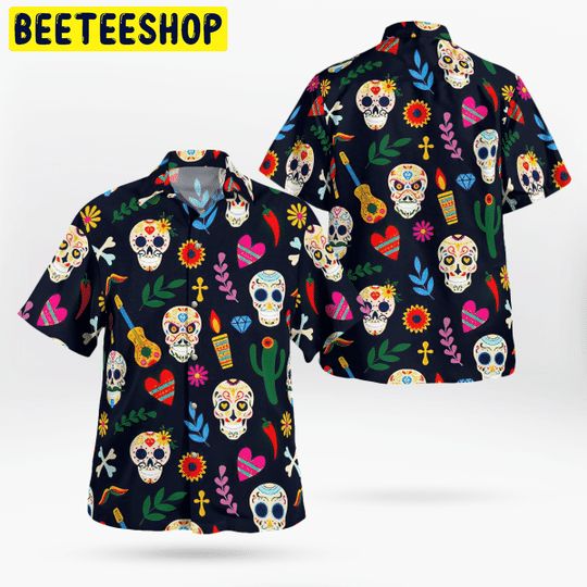 Funny Skull Trending Hawaiian Shirt