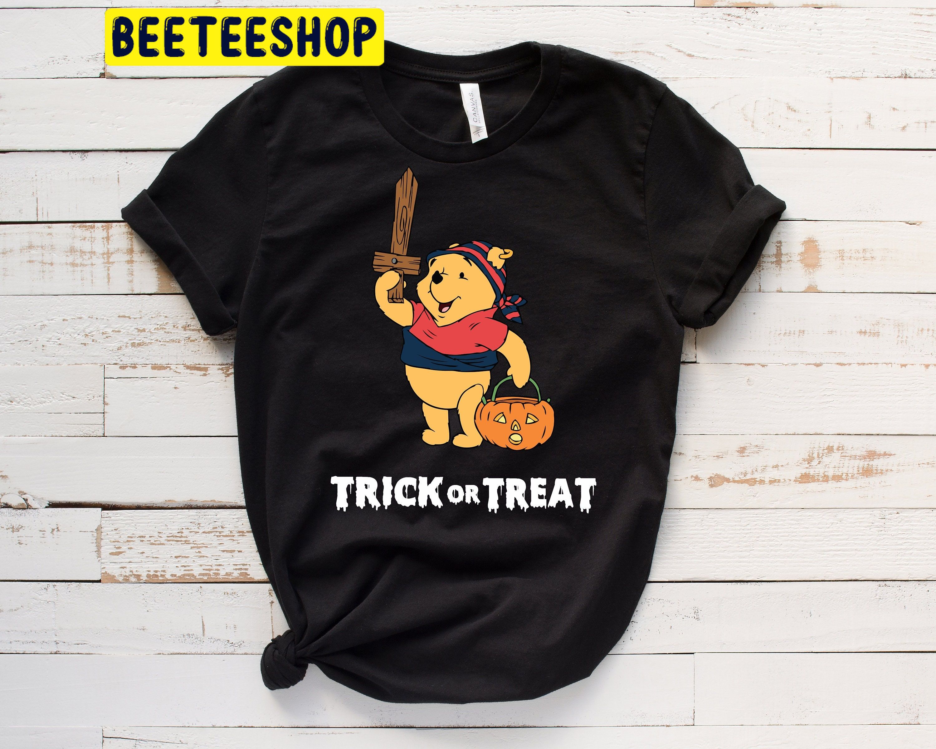 Funny Trick Or Treat Winnie The Pooh Halloween Trending Unisex Shirt