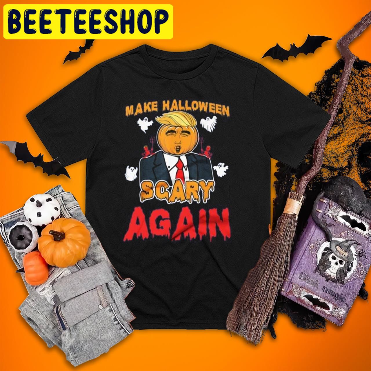 Funny Trumps Make Scary Again Halloween Trending Unisex T-Shirt