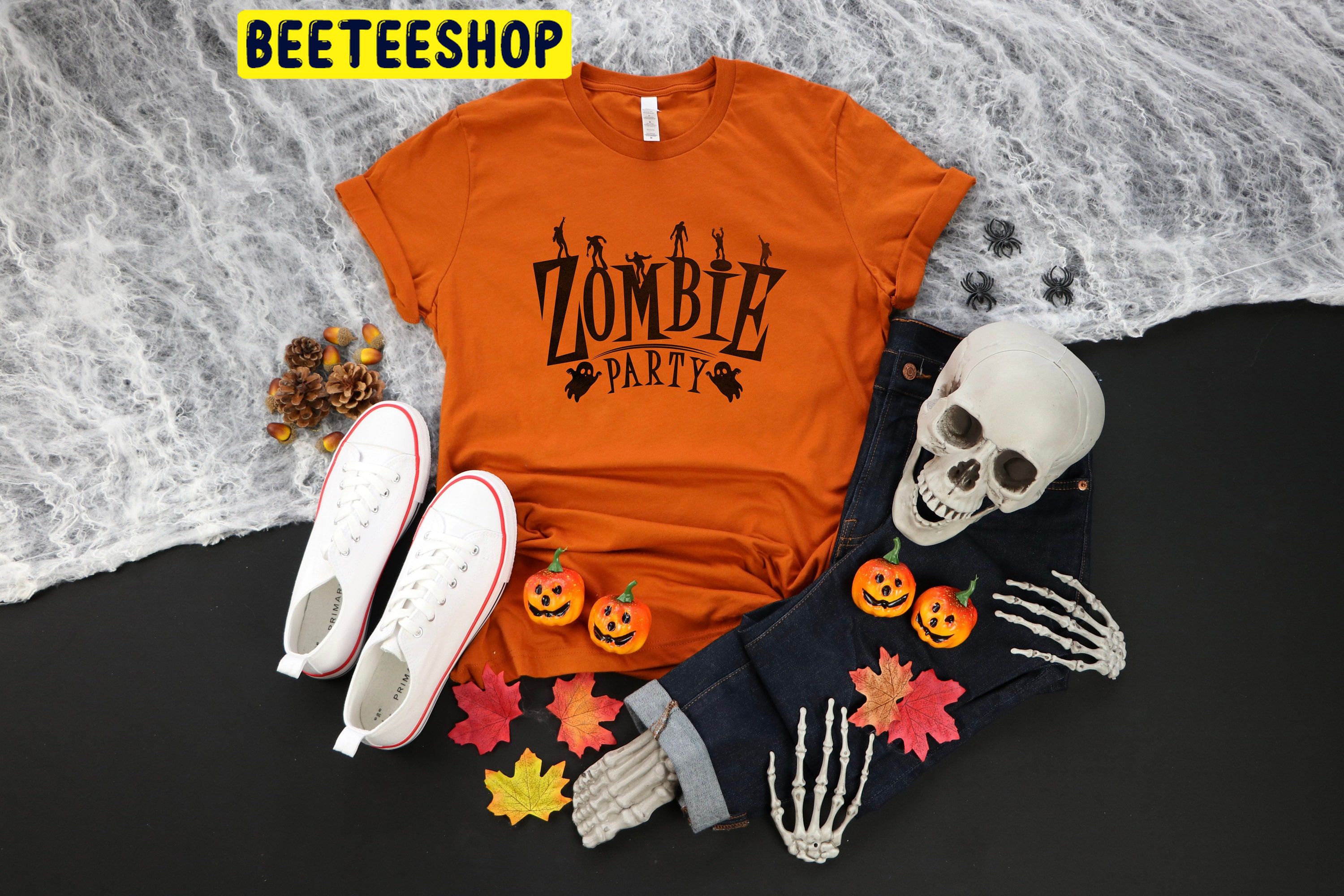 Funny Zombies Party Halloween Trending Unisex Shirt