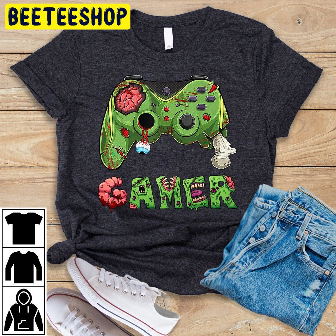 Gamer Zombie Halloween Trending Unisex Shirt