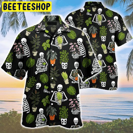 Gardener Skull Pattern Trending Hawaiian Shirt - Beeteeshop