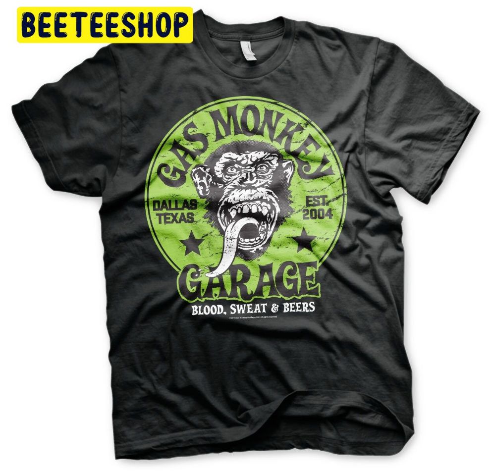 Gas Monkey Garage Logo Blood Sweat And Beers Trending Unisex Shirt