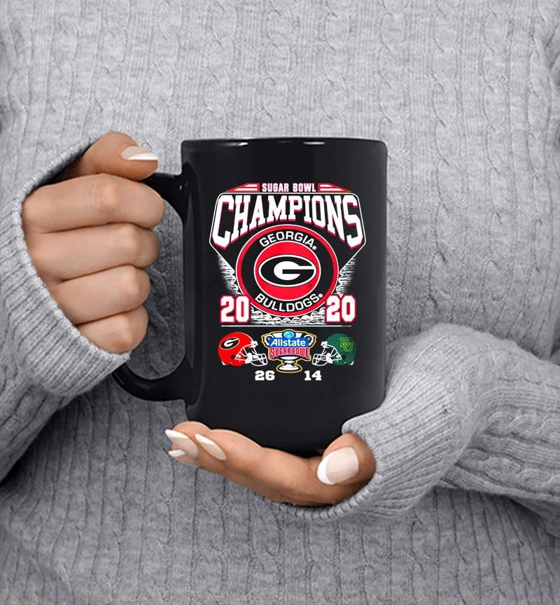 Georgia Bulldogs Football Champions 2020 Allstate Sugar Bowl Mug