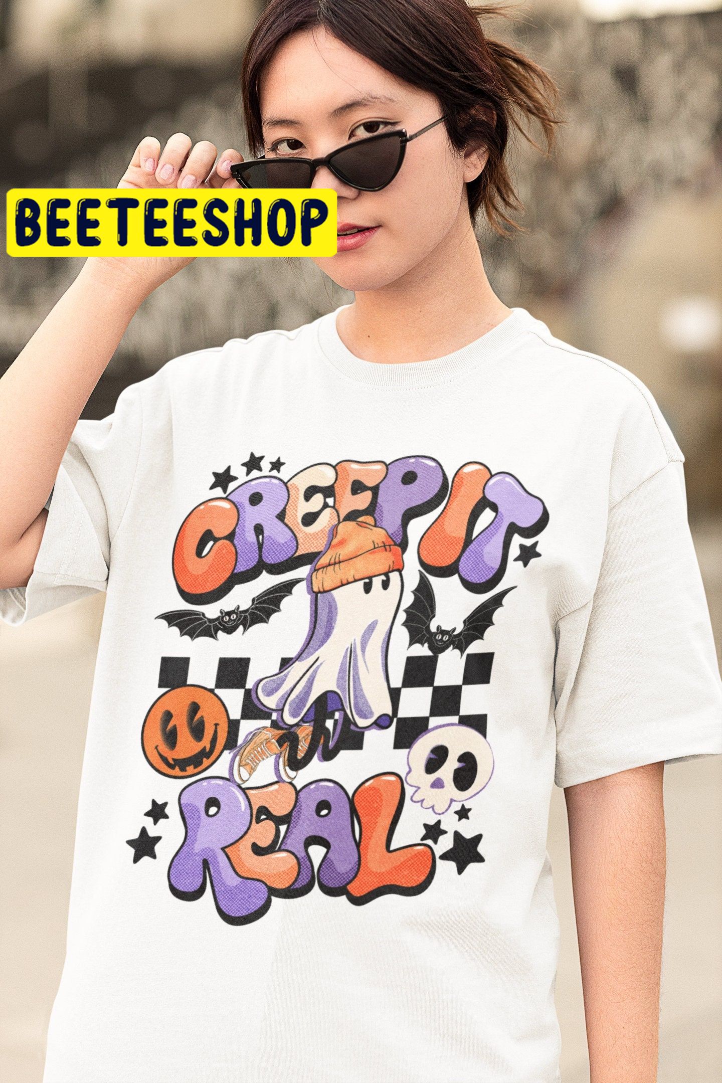 Ghost Halloween Creep It Real Halloween Trending Unisex Shirt