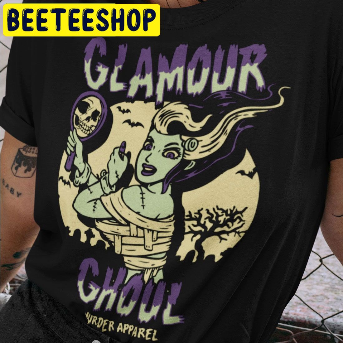 Glamour Ghoul Vintage Halloween Monster HalloweenTrending Unisex Shirt