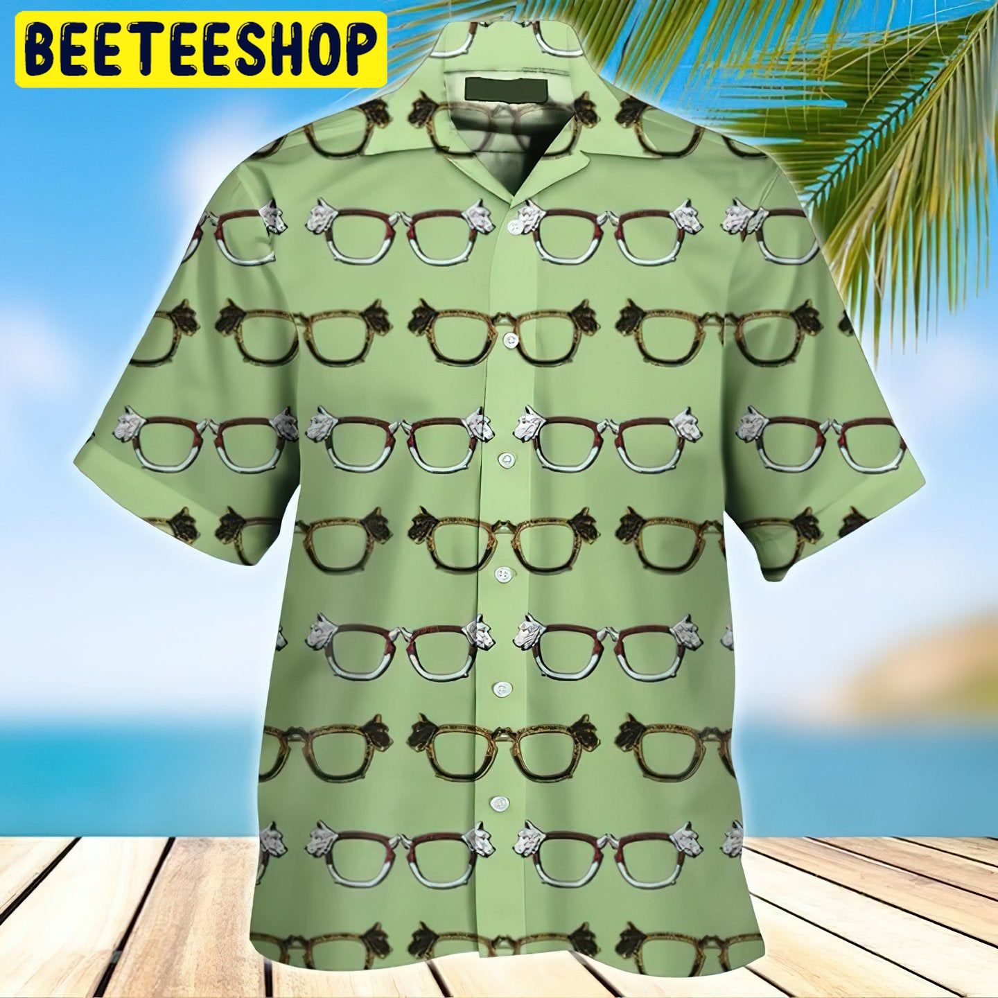 Glasses 3D All Over Printed Trending Hawaiian Shirt