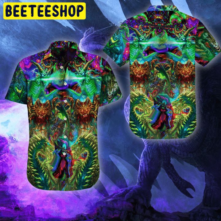 Glow In The Dark Theme Trending Hawaiian Shirt - Beeteeshop