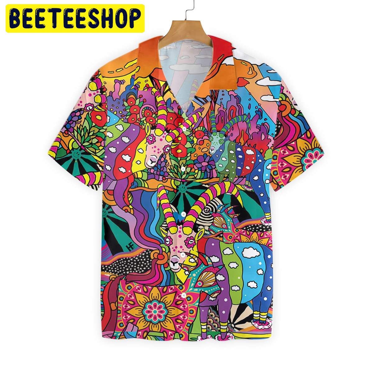 Goats Hippie Trending Hawaiian Shirt