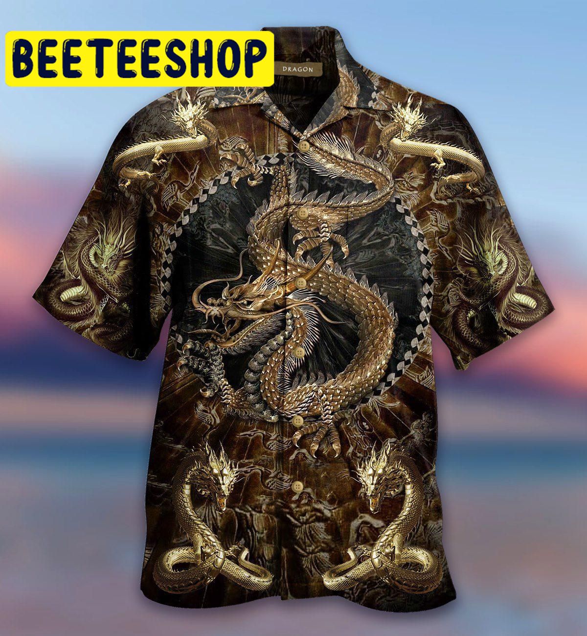 Golden Dragon Era Hawaiian Shirt - Beeteeshop