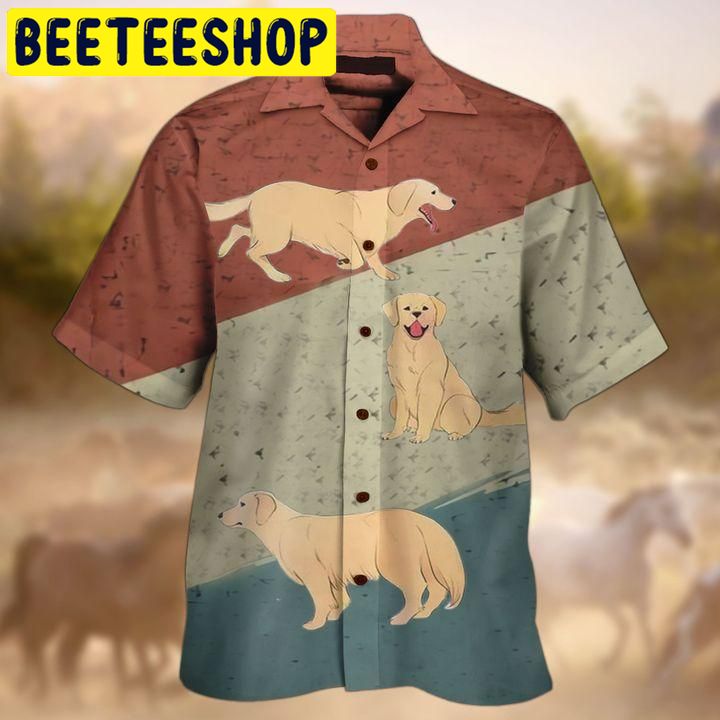 Golden Retrieve Hawaiian Shirt 2359