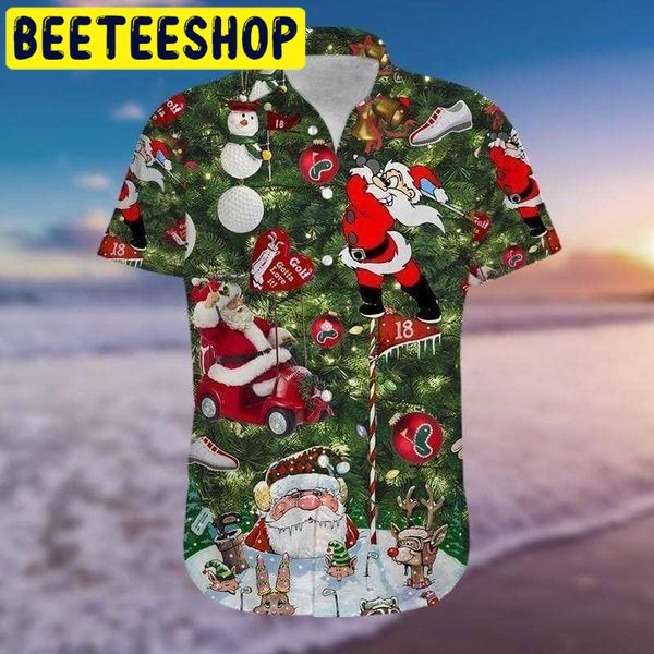 Golf Christmas Hawaiian Shirt