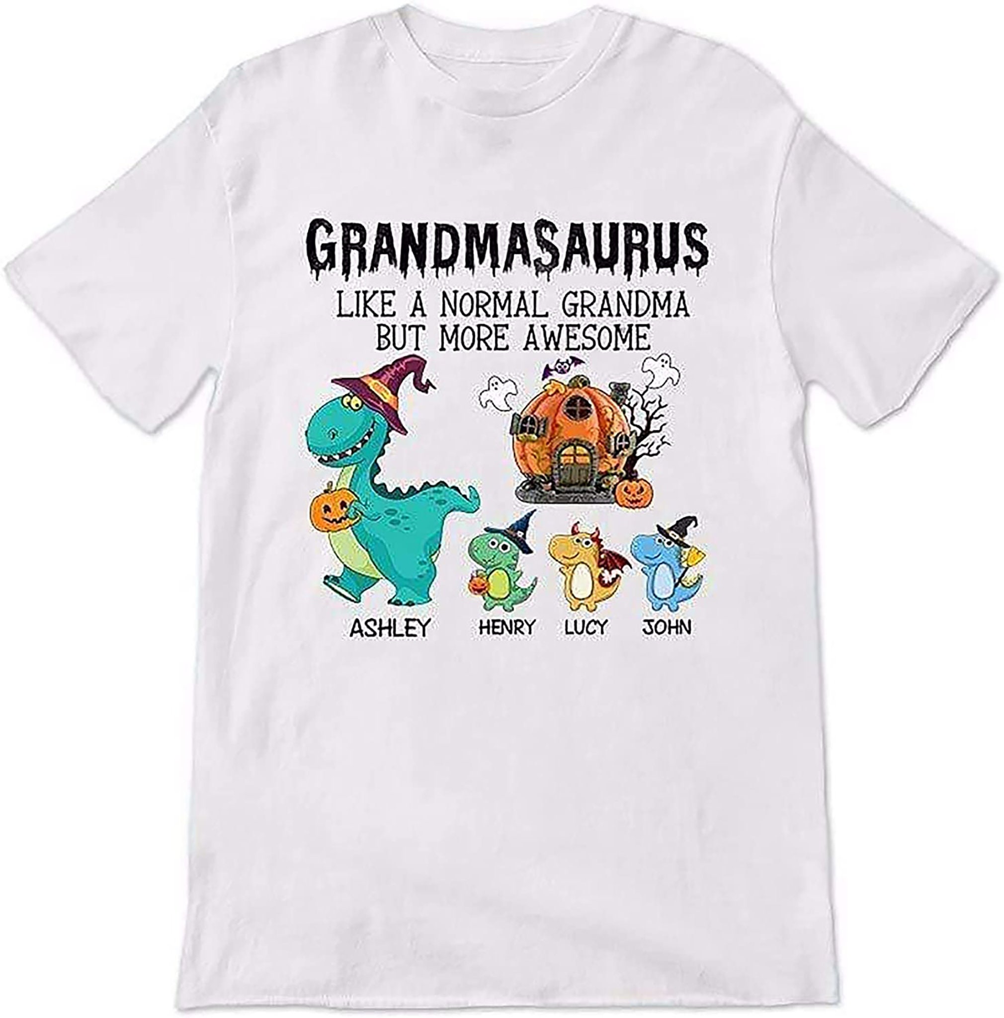 Grandmasaurus Like A Normal Grandma But More Awesome Halloween Shirt