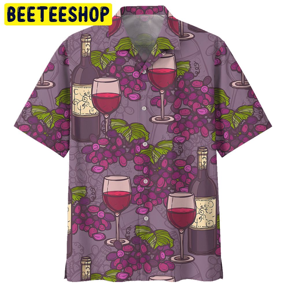 Grape Wine Trending Hawaiian Shirt