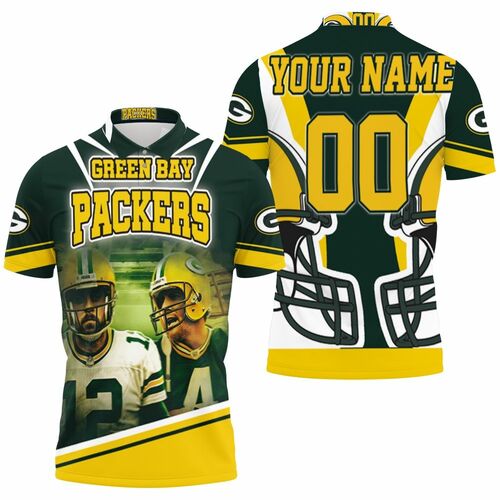 Beach Shirt Green Bay Packers Aaron Rodgers 12 And Brett Favre 4 For Fans  3D Print Personalized Hawaiian Shirt Outfit - T-shirts Low Price