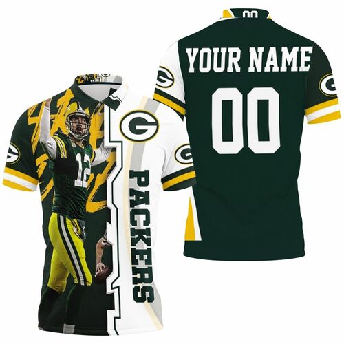 Green Bay Packers Aaron Rodgers 12 Nfl 2020 Season Champion Nfc North Winner Thanks Personalized Polo Shirt