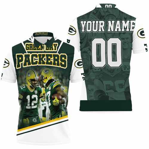 Green Bay Packers Aaron Rodgers Davante Adams Nfl 2020 Season Nfc North Winner Thanks Personalized Polo Shirt