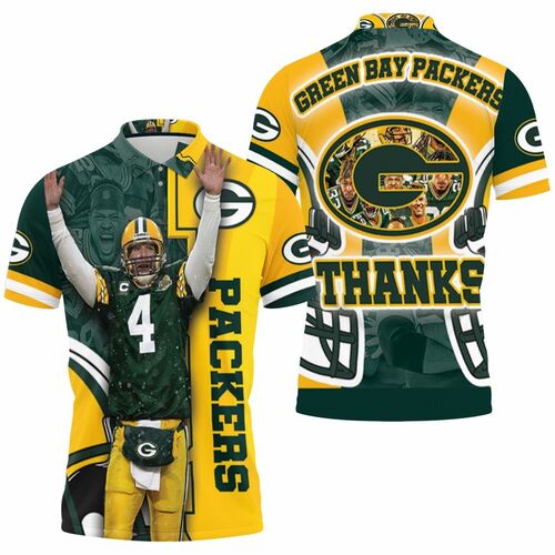 Green Bay Packers Brett Favre Thanks Nfl 2020 Season Nfc North Winner Personalized 3D All Over Print Polo Shirt