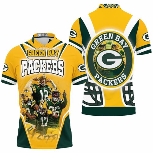 Green Bay Packers Logo Nfc North Division Champions Super Bowl 2021 3D All Over Print Polo Shirt