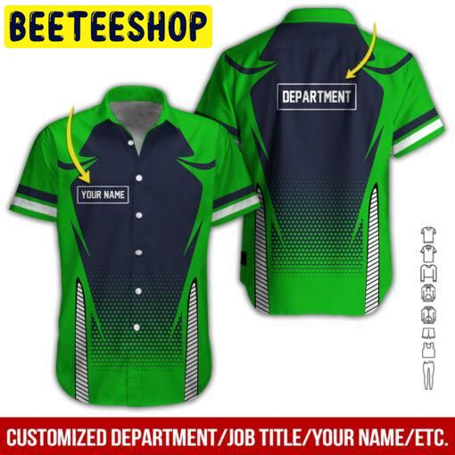 Greens Workwear Custom Name Hawaiian Shirt