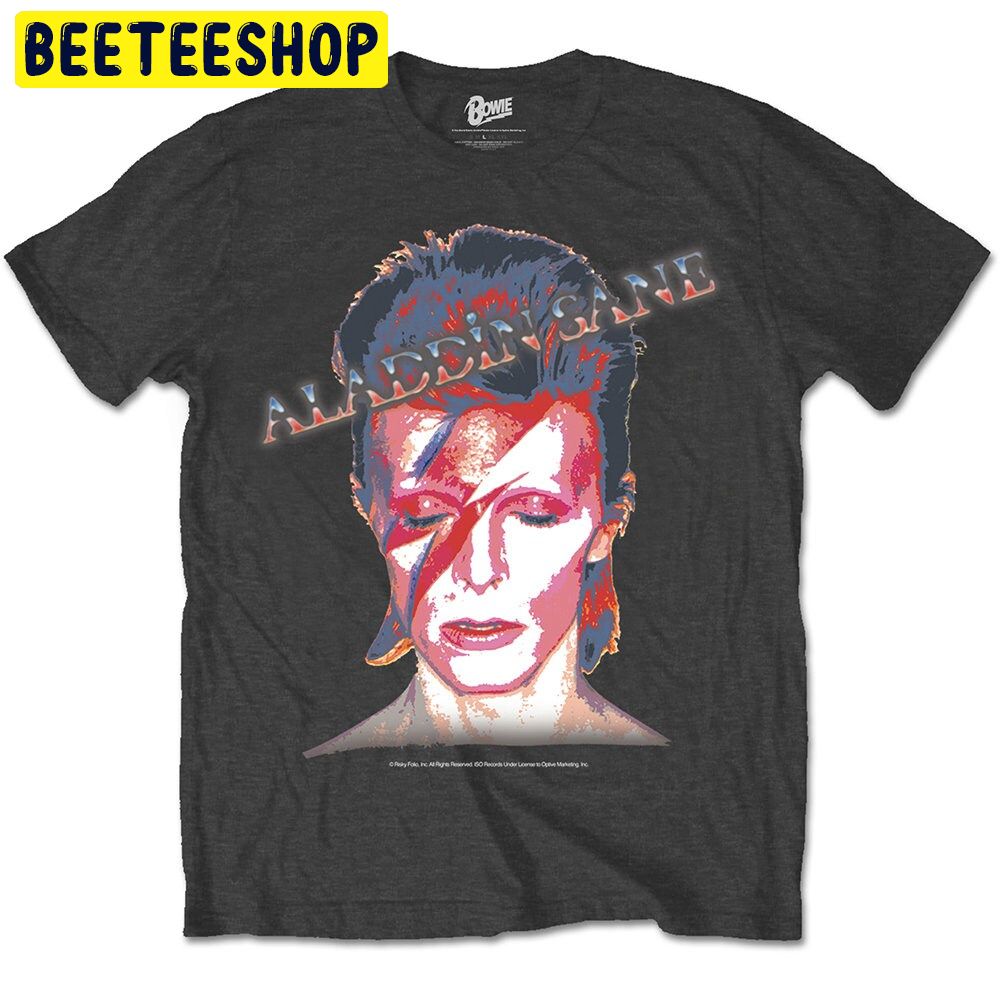 Grey David Bowie Aladdin Sane Rock Trending Unisex Shirt