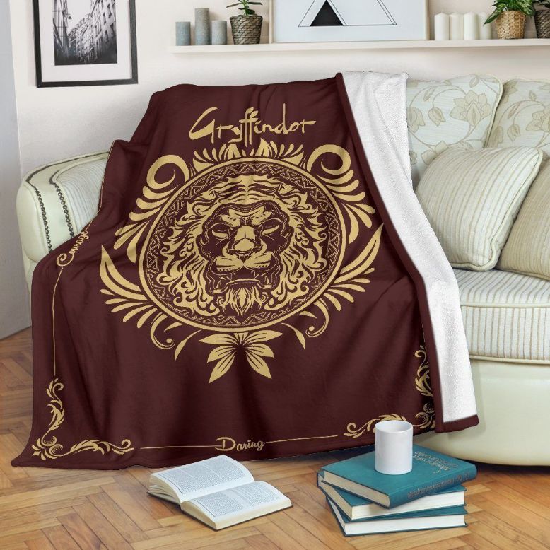 Gryffindor Badge Harry Potter Fleece Blanket Throw Blanket