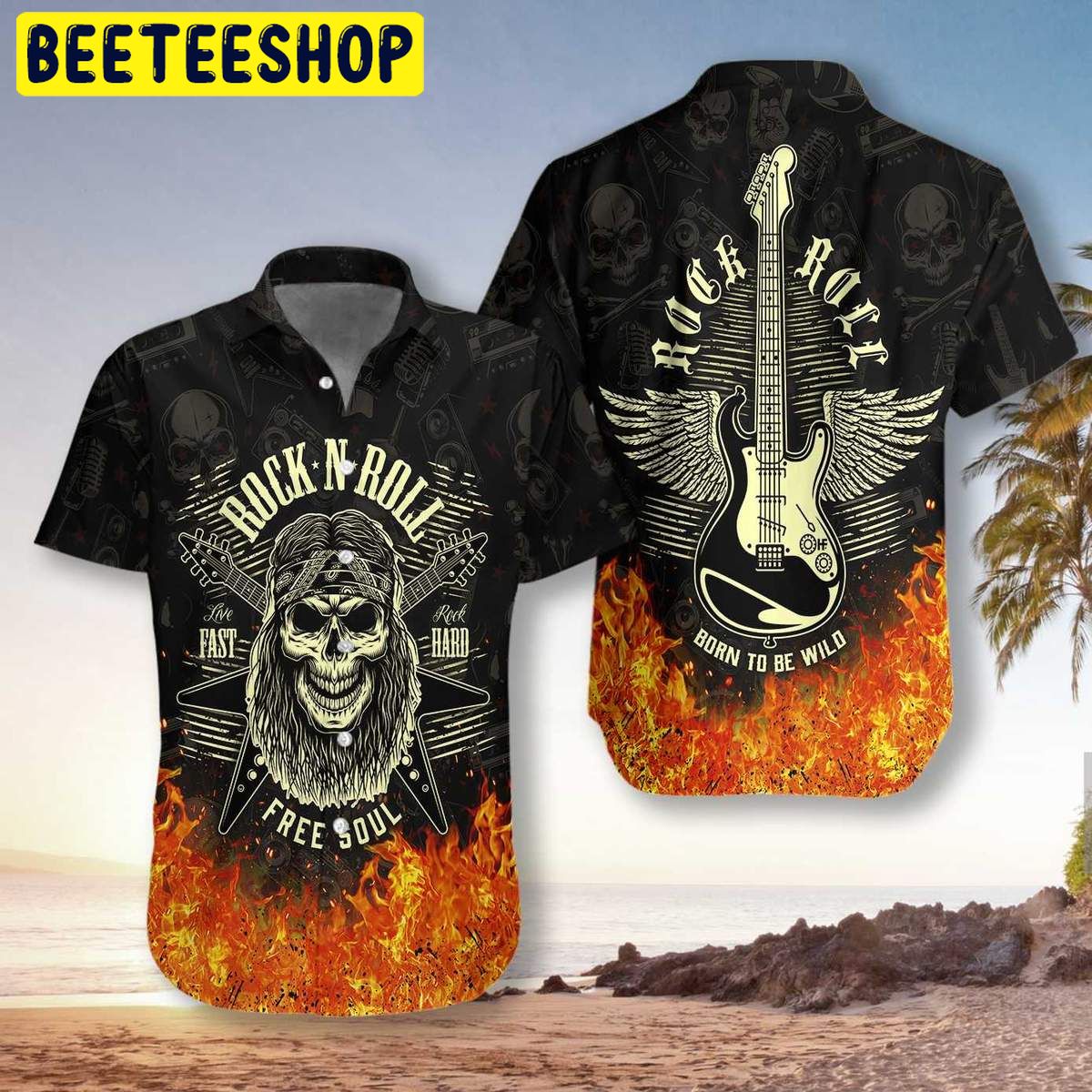 Guitar Born To Be Wild Trending Hawaiian Shirt