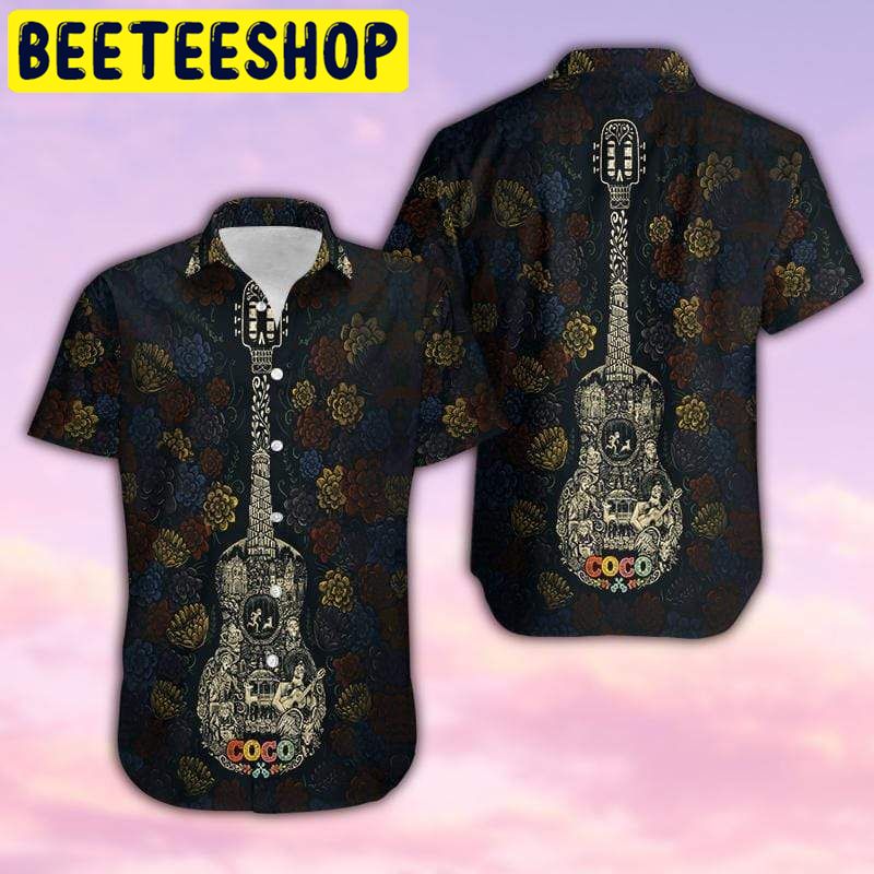 Guitar Coco Art Hawaiian Shirt