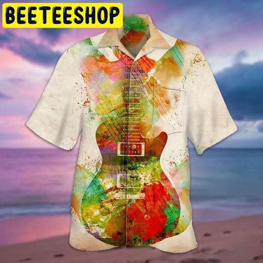 Guitar Girl Hawaiian Shirt