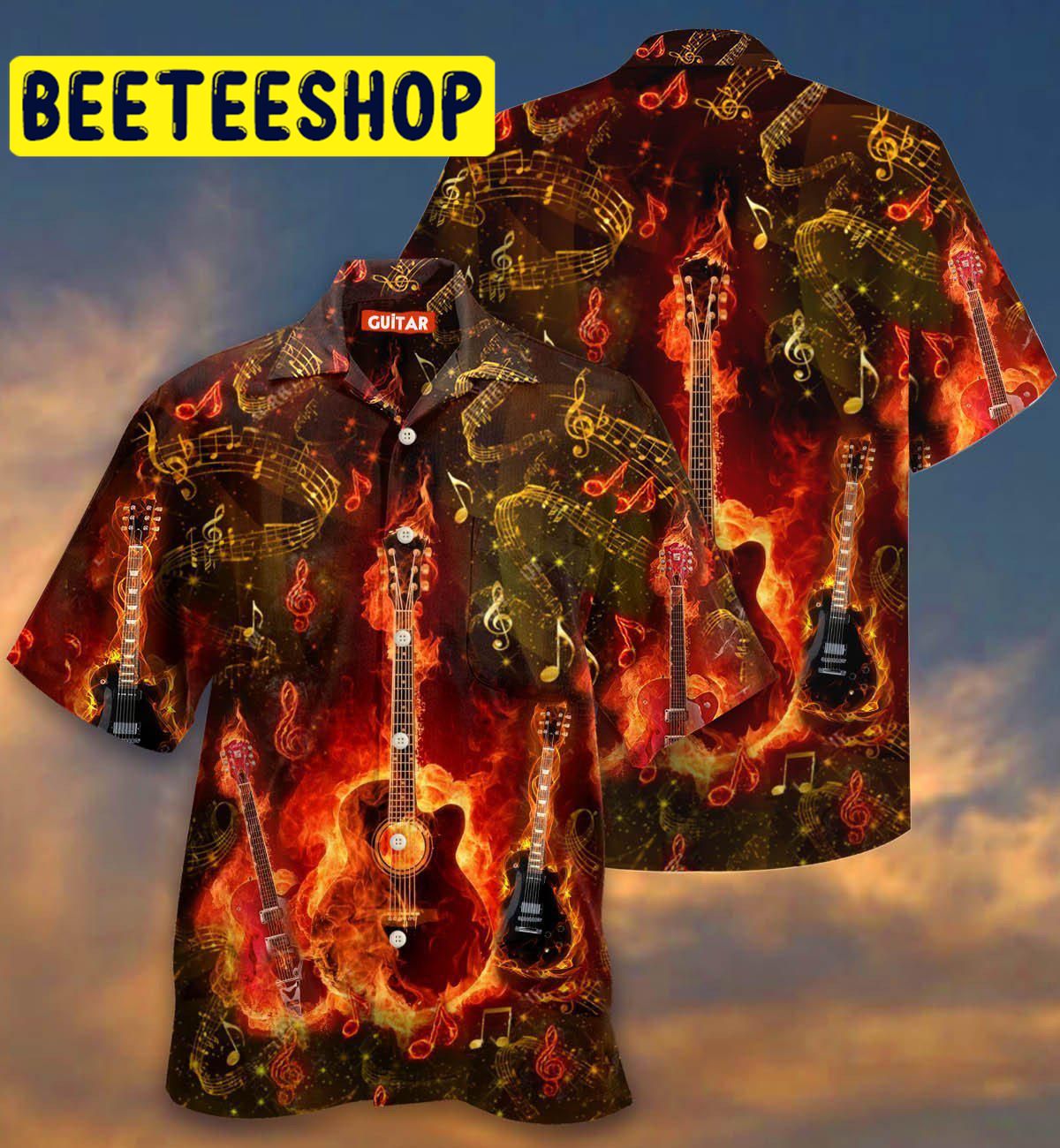 Guitar Hawaiian Shirt 4359