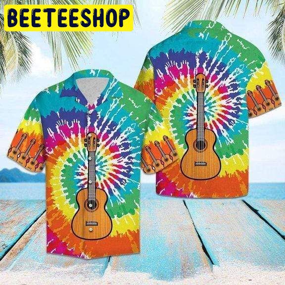 Guitar Hippie Hawaiian Shirt