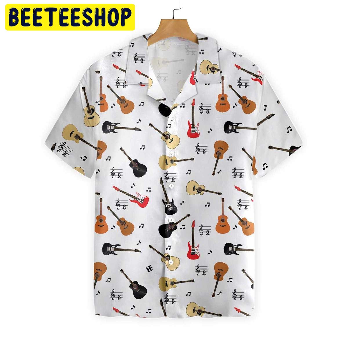 Guitar Musical Note Trending Hawaiian Shirt