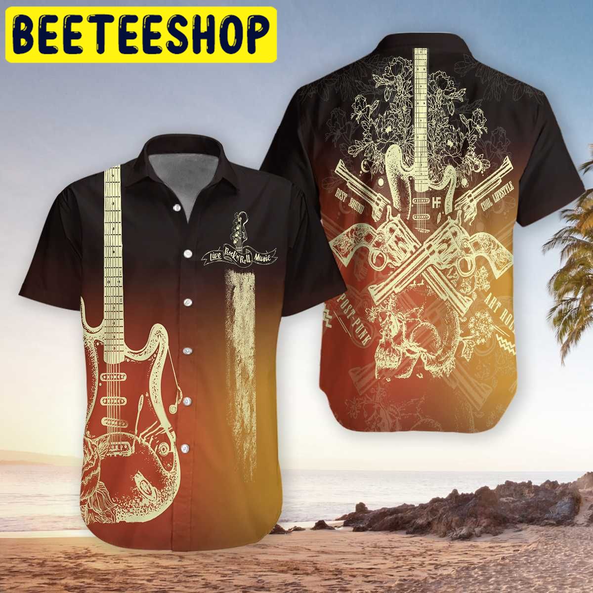 Guitar Rock Hawaiian Shirt