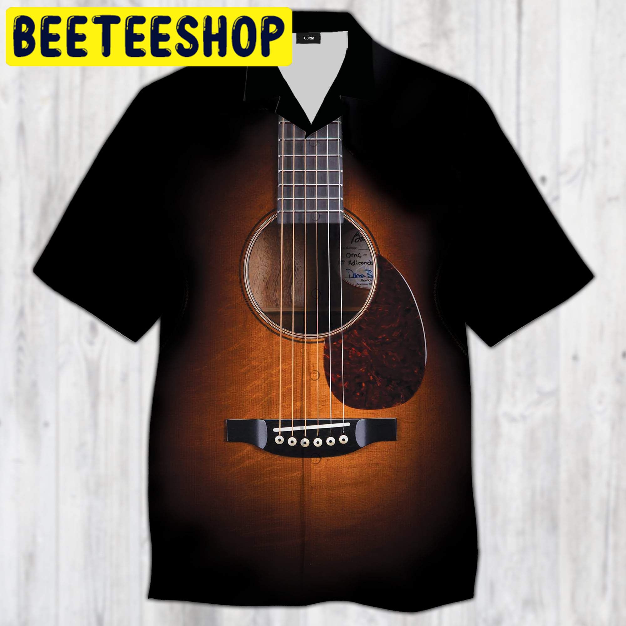 Guitar Vintage Sunburst Hawaiian Shirt - Beeteeshop