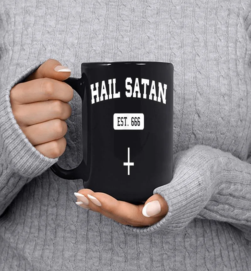 Hail Satan Est 666 Airline Travel Mug