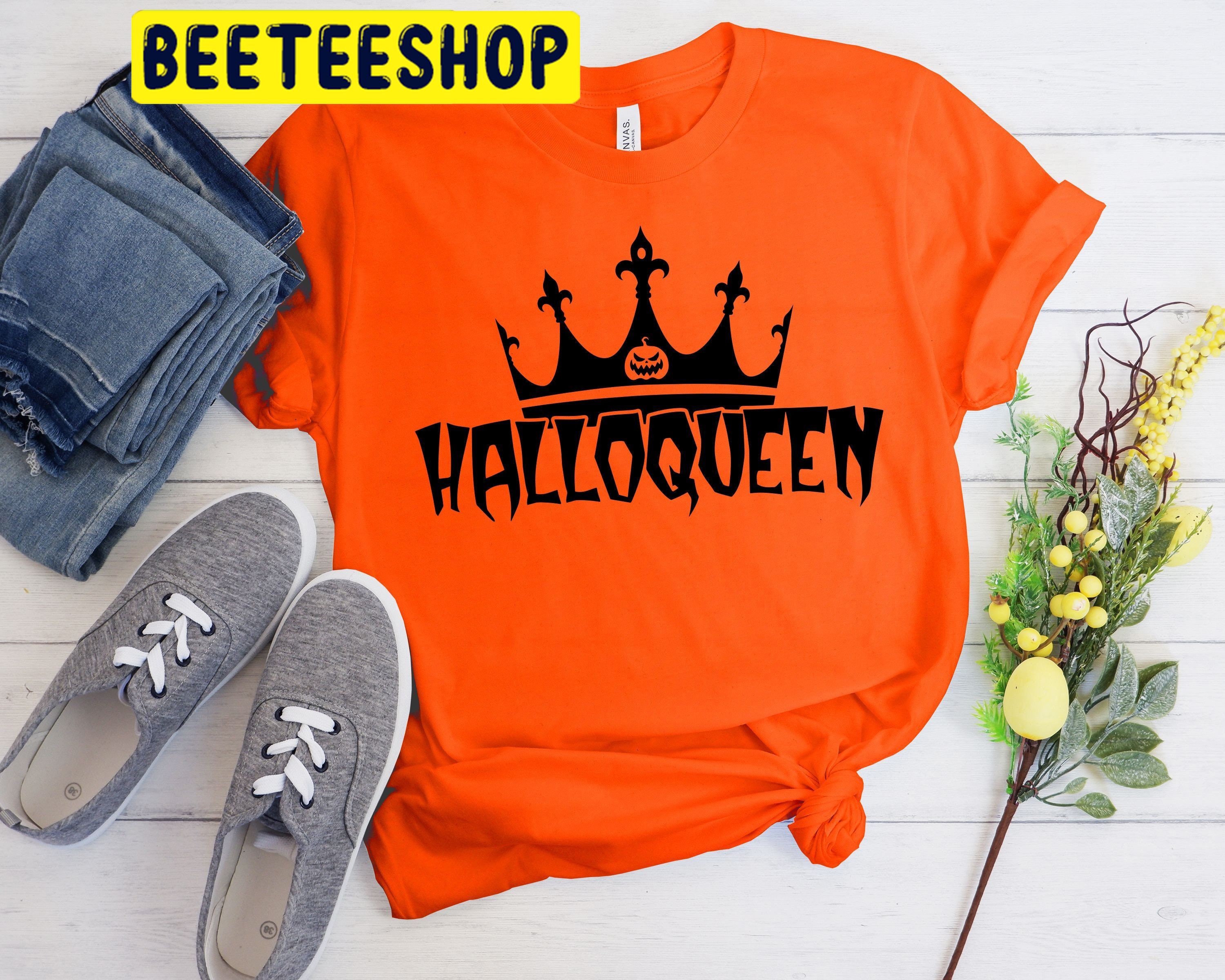 Halloqueen Crown HalloweenTrending Unisex Shirt