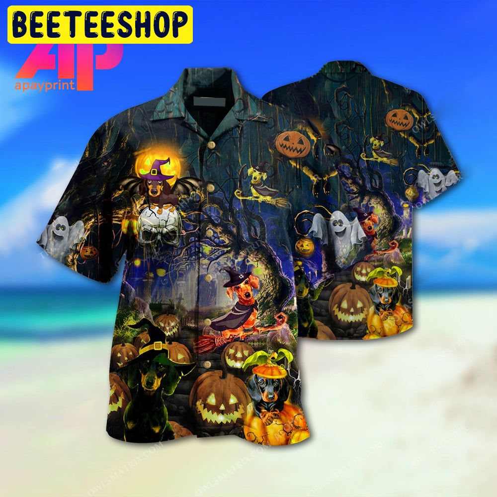 Halloween And Dogs Trending Hawaiian Shirt